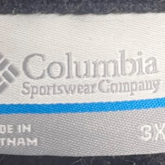 Columbia Sportswear Unisex 3X Black Fleece Pullover Half Zip Jacket Long Sleeve - Picture 4 of 4